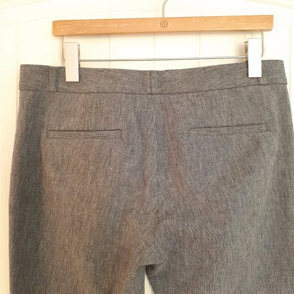 Banana Republic Sloan Skinny-Fit Textured Pant in Gray Size 10